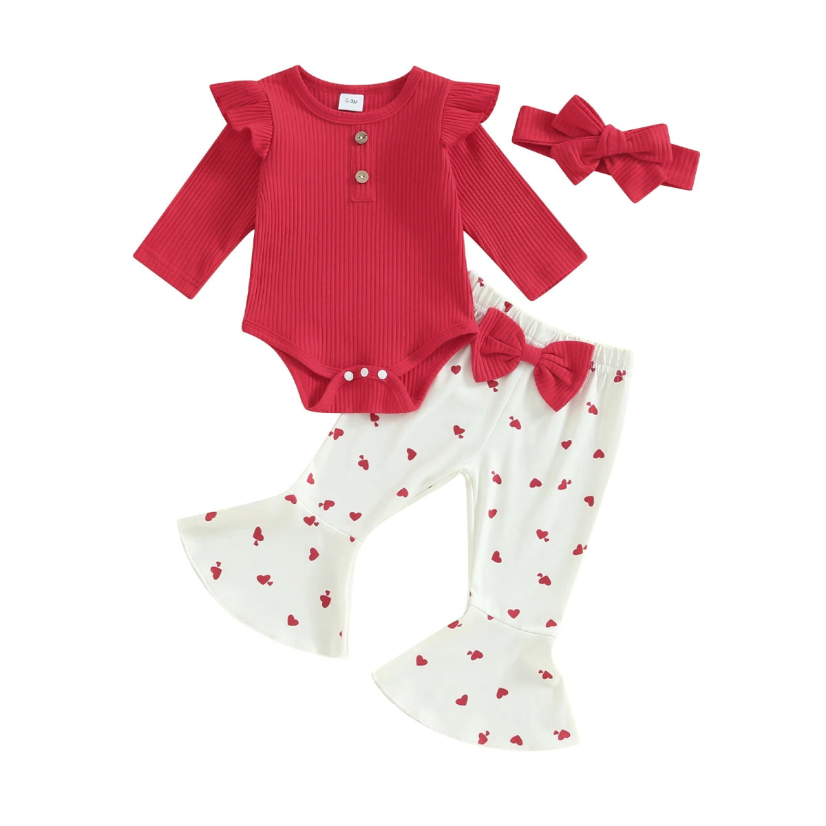 Conjunto Love + Laço | 0 - 18 Meses - Betina Baby