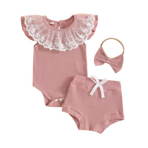 Conjunto Rendado + Laço | 0 - 18 Meses - Betina Baby