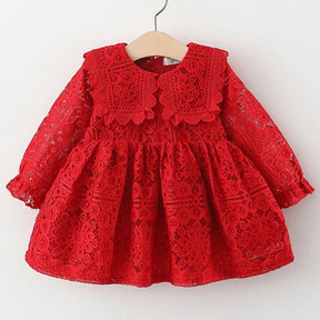 Vestido Manga Mocinha Renda | 6M-3Anos - Betina Baby