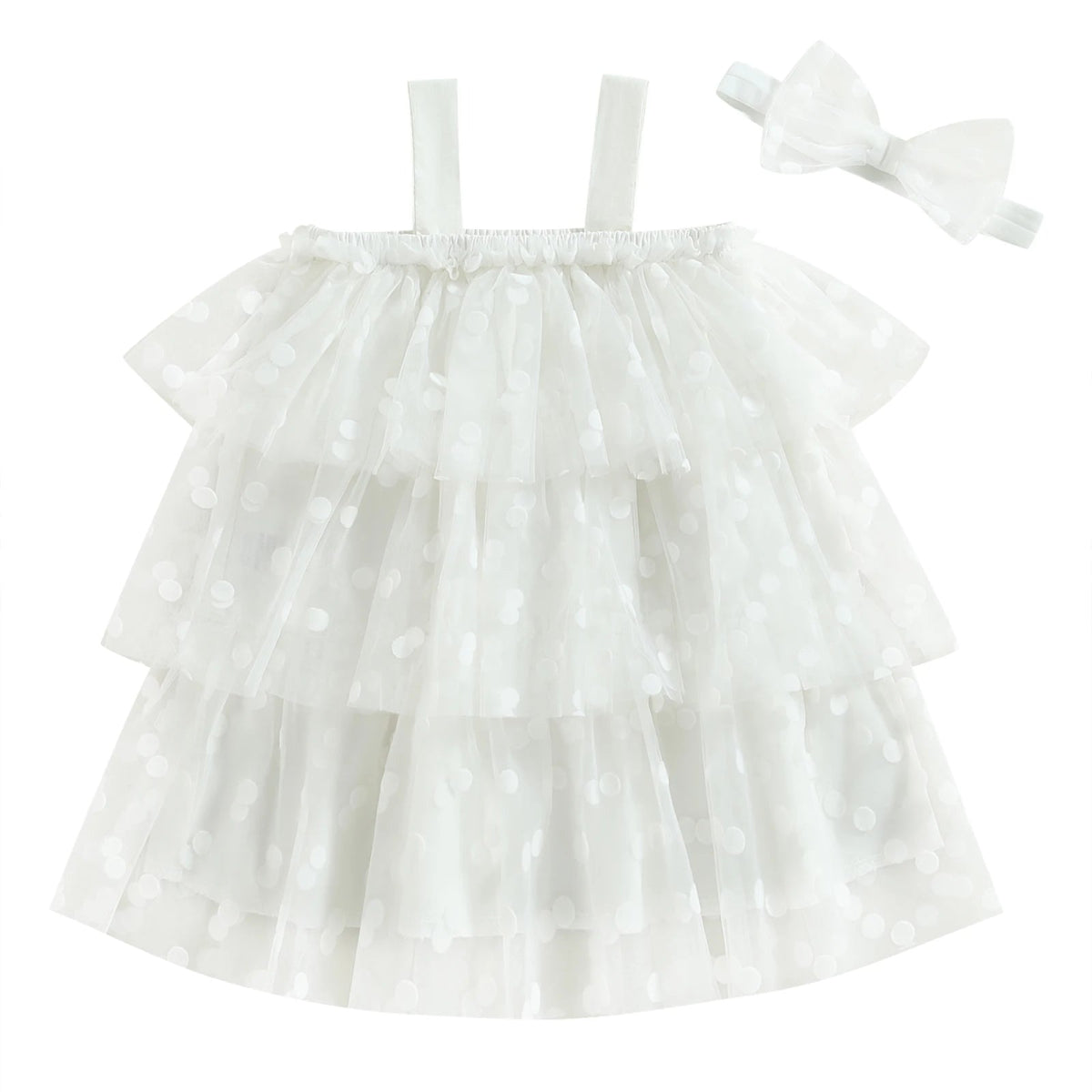 Vestido Tule Babados | 0 - 4 Anos - Betina Baby