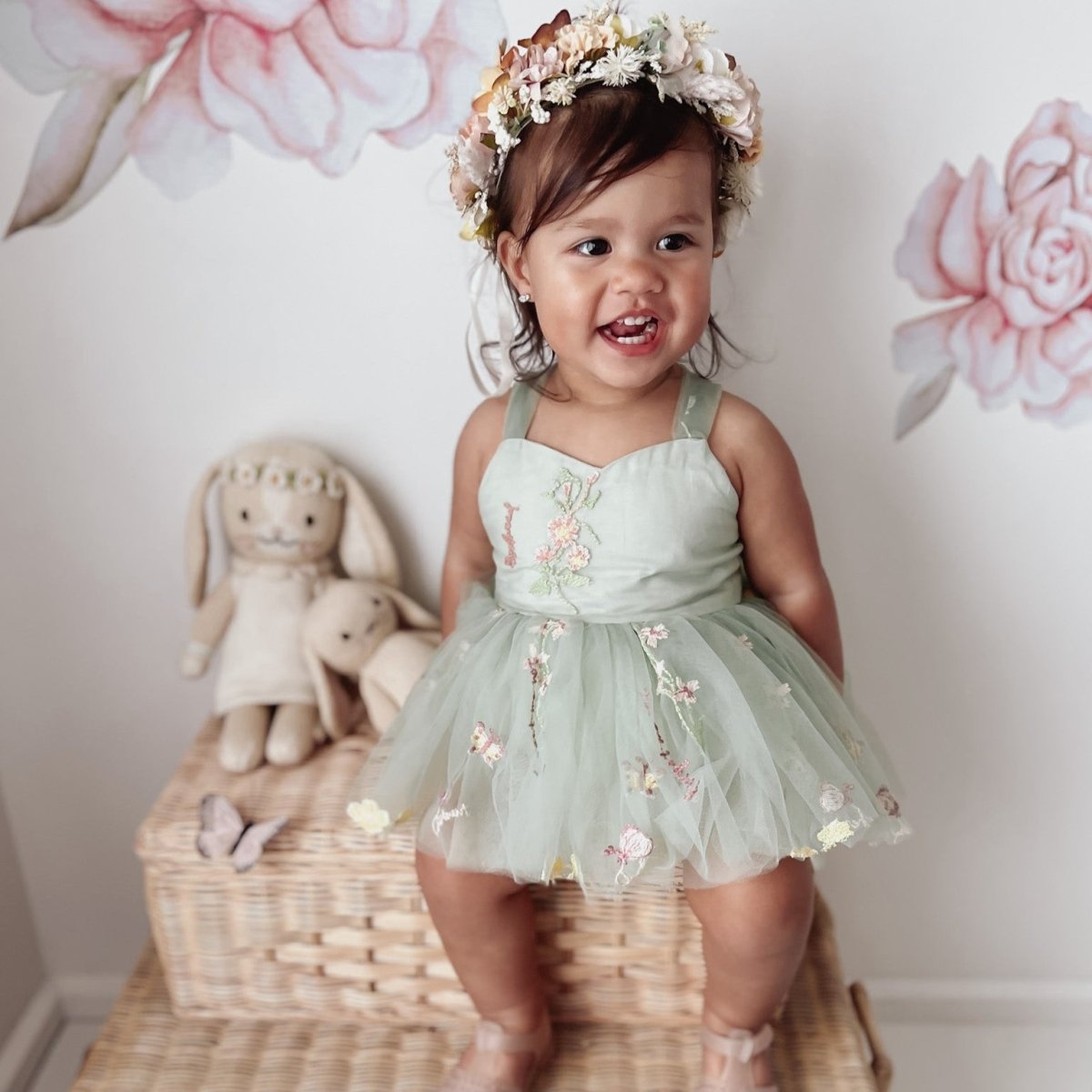 Vestido Tule Jardim Encantado | 0 - 24 Meses - Betina Baby