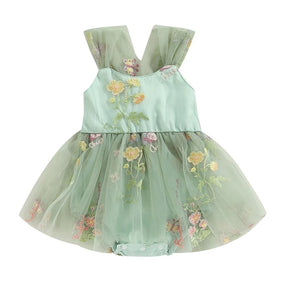 Vestido Tule Jardim Encantado | 0 - 24 Meses - Betina Baby