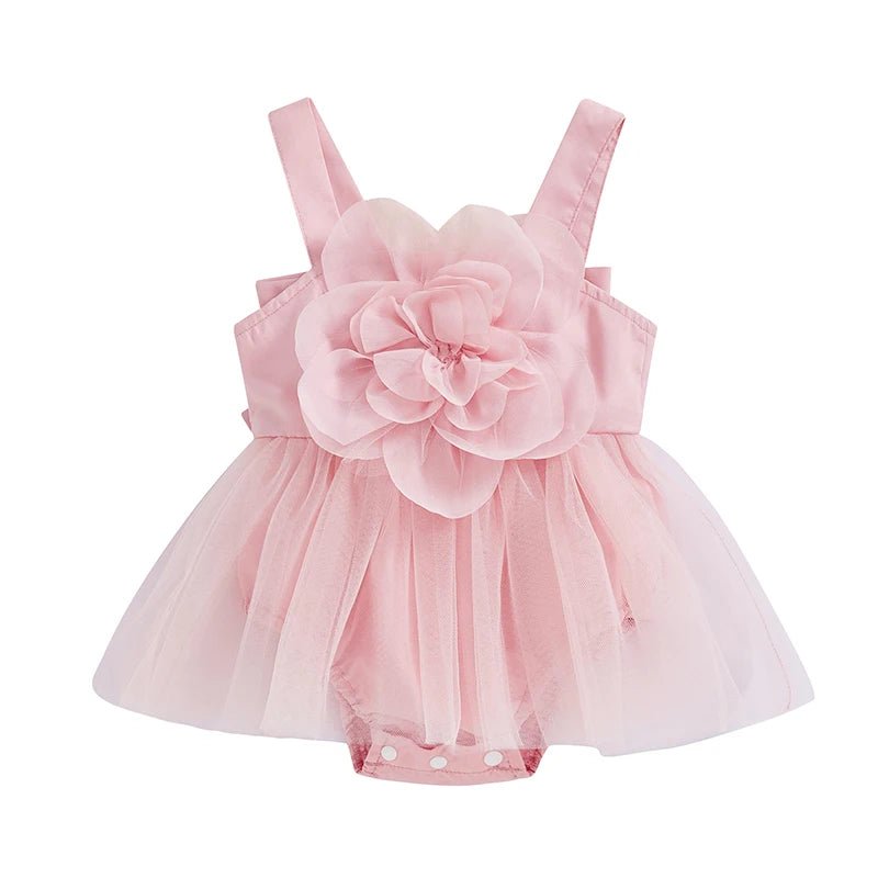 Vestido Tule Maxi Flor | 0 - 18 Meses - Betina Baby